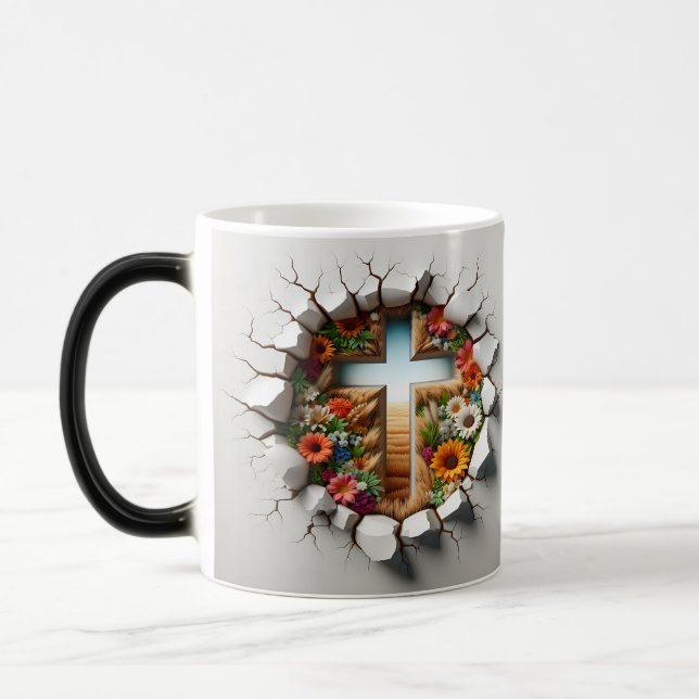 Taza Mágica 3D Christian Cross (Izquierda)