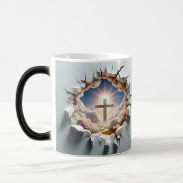 Taza Mágica 3D Christian Cross
