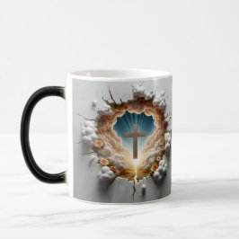 Taza Mágica 3D Christian Cross