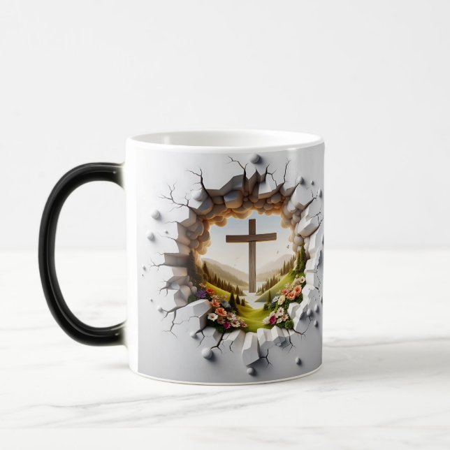 Taza Mágica 3D Christian Cross (Izquierda)