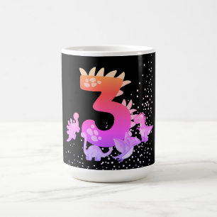 Taza Mágica 3rd Birthday. Dinosaur Design. My third birthday. 