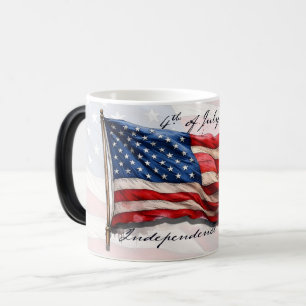 Taza Mágica 4 de julio - Celebrar con la bandera de los Estado
