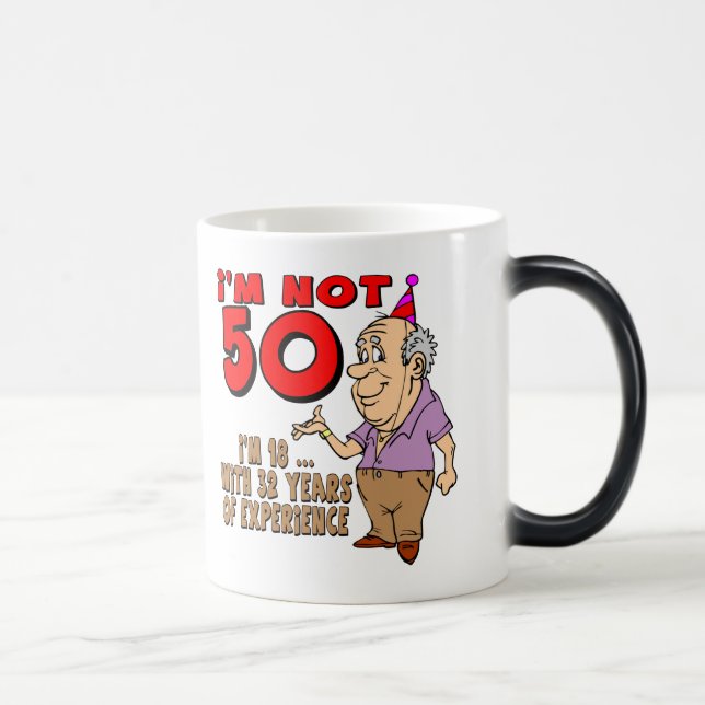 Taza Mágica 50.o Regalos de cumpleaños (Derecha)