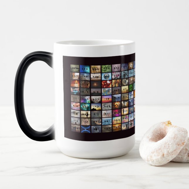 Taza Mágica 72 Nombres de Dios Mug (Con donut)
