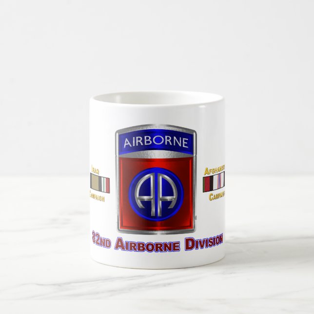 Taza Mágica 82ª División Aérea Irak y Afganistán Veterano (Centro)