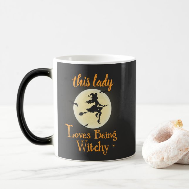 Taza Mágica A los amantes de la brujería (Con donut)