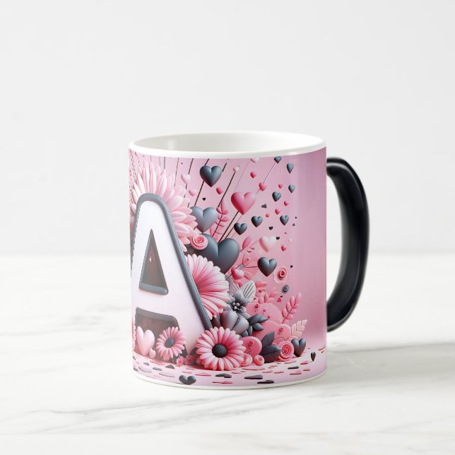 Taza Mágica A Valentine Alphabet 3D (Anverso derecho)