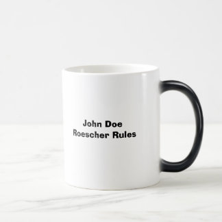 Taza Mágica AAStamp1, reglas de Roescher del señor X
