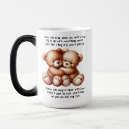 Taza Mágica Abrazo en un amigo de peluche