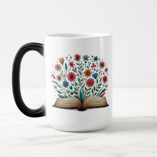 Taza Mágica Abrir Flor de libro Gran Cerámica de Morphing