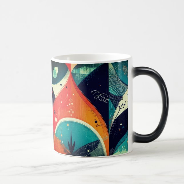 Taza Mágica Abstracción gráfica Morphing Mug (Derecha)