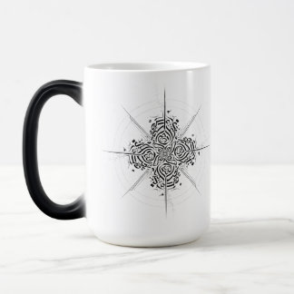 Taza Mágica Abstract Calligraphy Compass - Premium Ceramic Mug