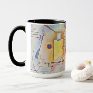 Taza mágica abstracta Amarillo Rojo Azul Kandinsky