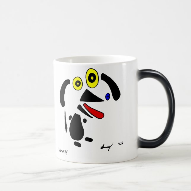 Taza Mágica Abstracto Perro Mug (Derecha)