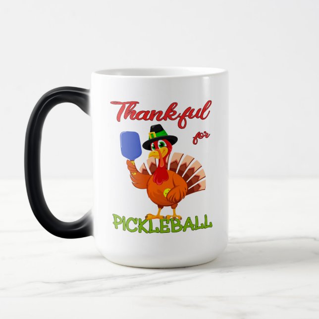 Taza Mágica Acción de Gracias Turquía - Agradecimiento por el  (Izquierda)