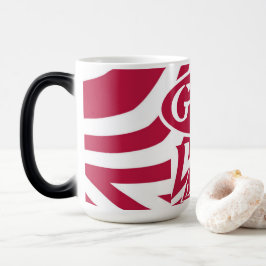 Taza Mágica Achempong Dios Es Amor Estrella Color Rojo y Blanc