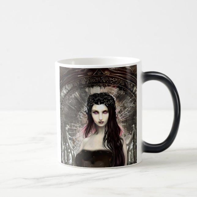 Taza Mágica Acto artístico Ángel de la Caída Gótico Steampunk (Derecha)