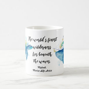 Taza Mágica Acuarela De Inspiración Oceánica