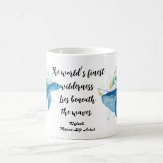 Taza Mágica Acuarela De Inspiración Oceánica