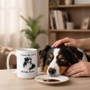 Taza Mágica Acuarela personalizada de Pastor Australiano