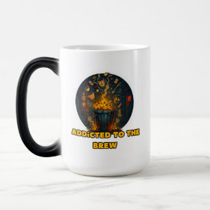 Taza Mágica adicto a la cafeína graciosa mug