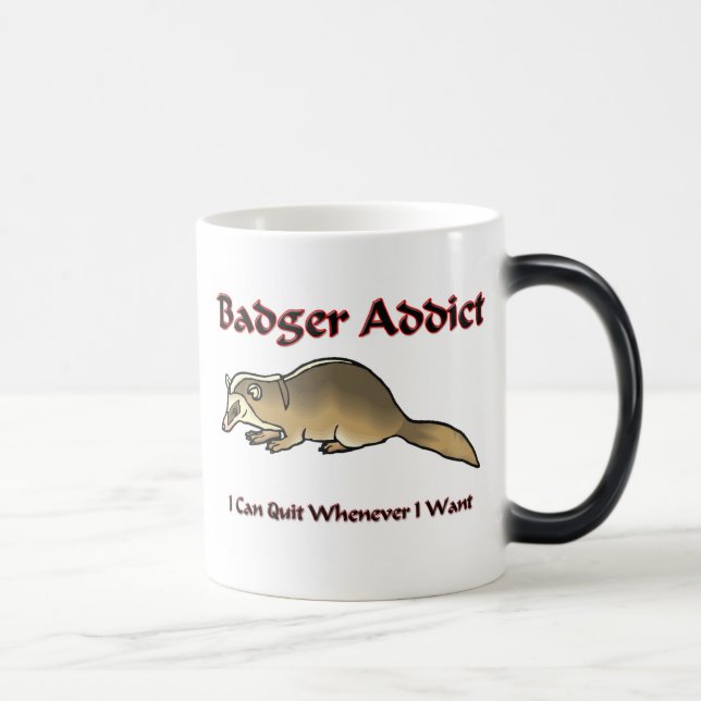 Taza Mágica Adicto al tejón (Derecha)