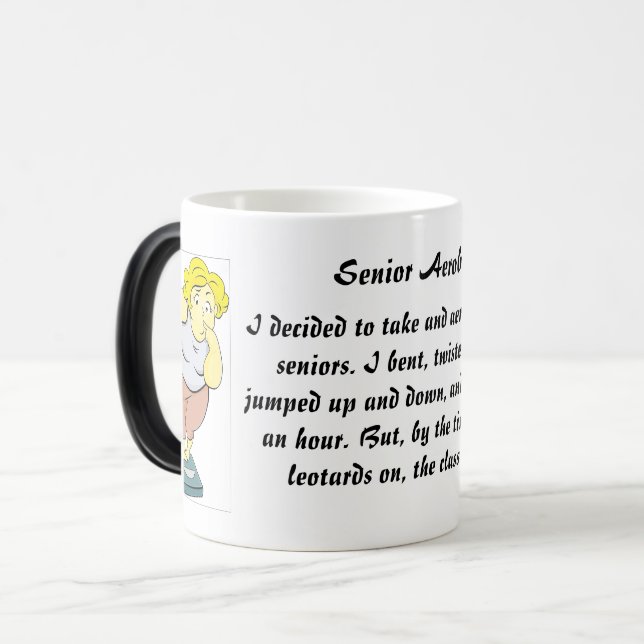 Taza Mágica "Aerobic Senior" (Anverso izquierdo)