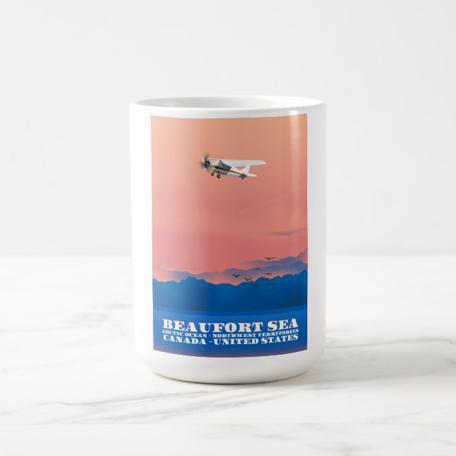 Taza Mágica Afiche de viaje de Beaufort Sea Canada (Centro)