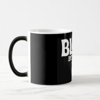 Taza Mágica Afirmación del Tiempo de Amor - Negro sobre Negro