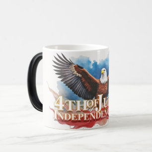 Taza Mágica Águila del 4 de Julio – Diseño de Arte Patriótico