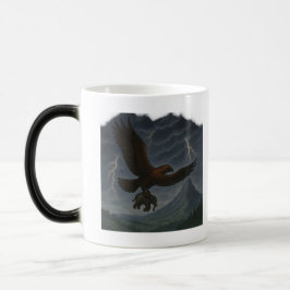 Taza Mágica Águila dorada gigante con arte de fantasía elefant