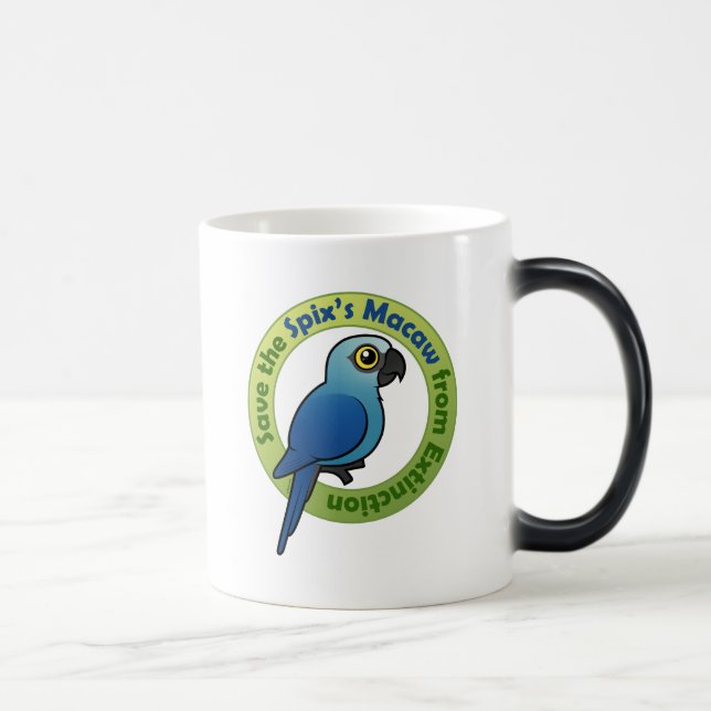 Taza Mágica Ahorre el Macaw del Spix de la extinción (Derecha)