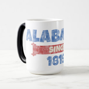 Taza Mágica Alabama desde 1819 Vintage Orgullo Patriótico Esta