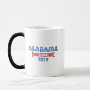 Taza Mágica Alabama desde 1819 Vintage Orgullo Patriótico Esta