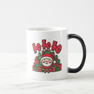 Taza Mágica Alegre Papá Noel de Dibujos Animados Navidad