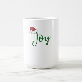 Taza Mágica Alegría en verde con Santa Hat