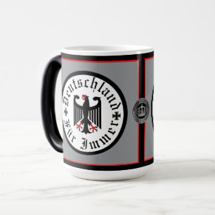 Taza Mágica Alemania/Deutschland Por siempre/águila negra/cruz