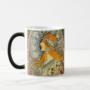 Taza Mágica Alphonse Mucha Art Nouveau Zodiac
