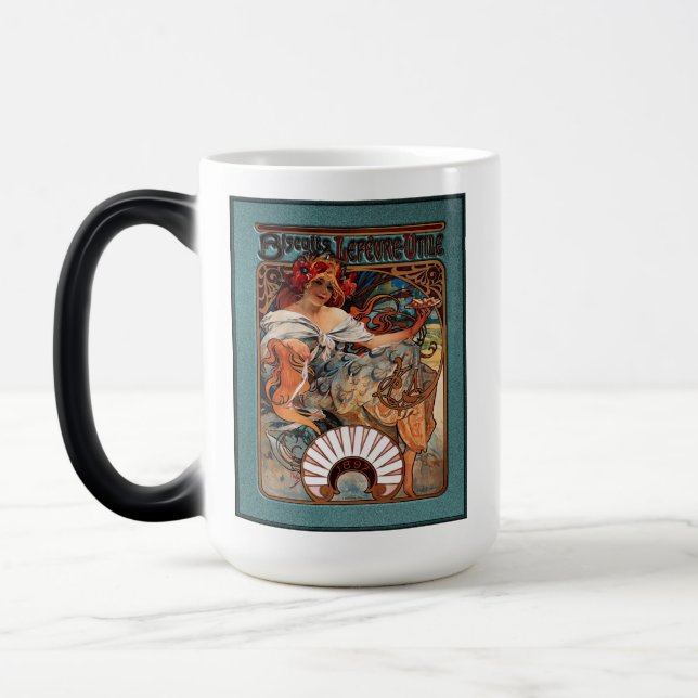 Taza Mágica Alphonse Mucha Biscuits Lefevre Utile Speckter Frm (Izquierda)