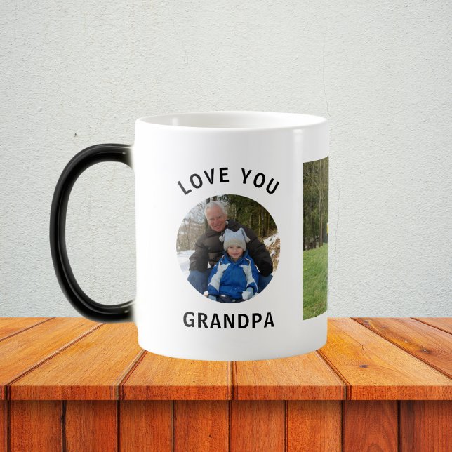 Taza Mágica Ama tu abuelo Personalizado personalizado foto fam (Subido por el creador)