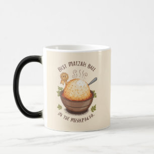 Taza Mágica Amante de la Sopa de Bolas de Matzá