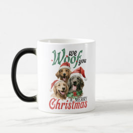Taza Mágica Amantes del perro Navidades café Mug