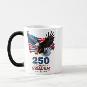 Taza Mágica América 250 Años De Libertad Águila Calva Bandera 