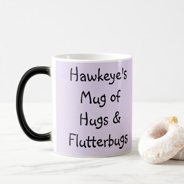 Taza Mágica Amethyst Wings Personalizar Mug (Con donut)