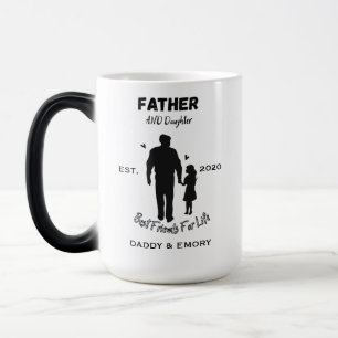 Taza Mágica Amigas inseparables personalizadas para padre e hi