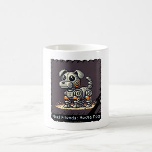 Taza Mágica Amigos de Pixel: Perro de Mecha (perro robot)