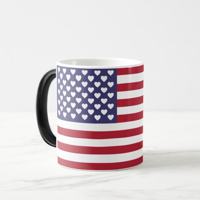 TAZA MÁGICA AMO A LOS ESTADOS UNIDOS DE AMÉRICA (Anverso izquierdo)