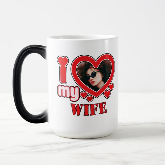 Taza Mágica Amo A Mi Esposa Personalizada (Izquierda)