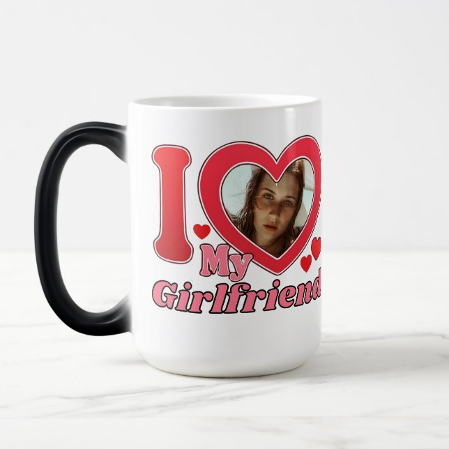 Taza Mágica Amo a mi novia Novia Novia Novia Esposa (Izquierda)