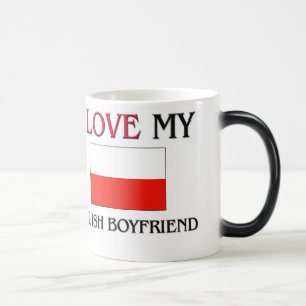 Taza Mágica Amo a mi novio polaco
